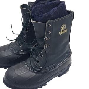 LaCrosse Outdoorsman Insulated Rubber Hunt Boots 7 USA Steel Shank Duck Winter